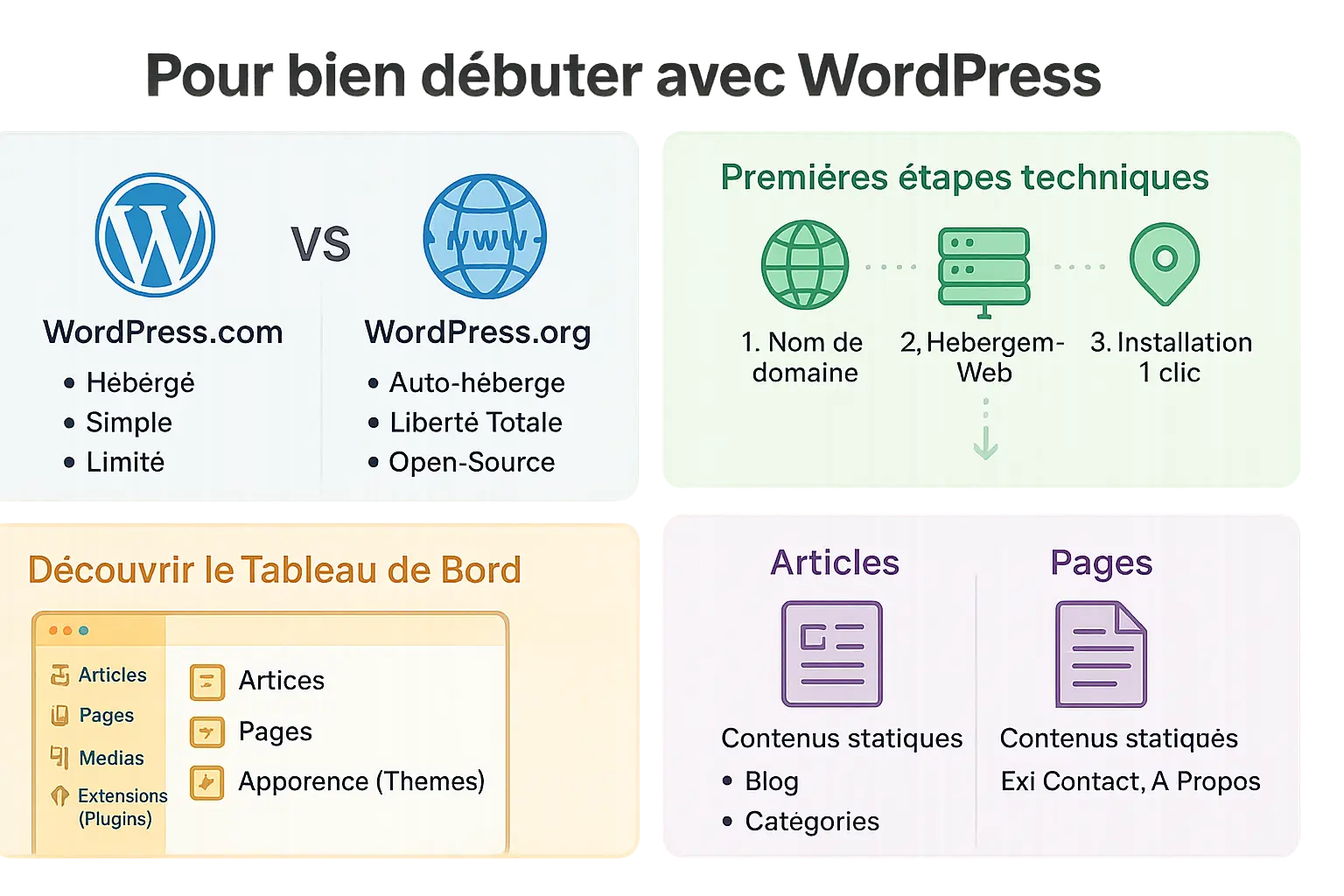 Guide de démarrage WordPress pour débutants
