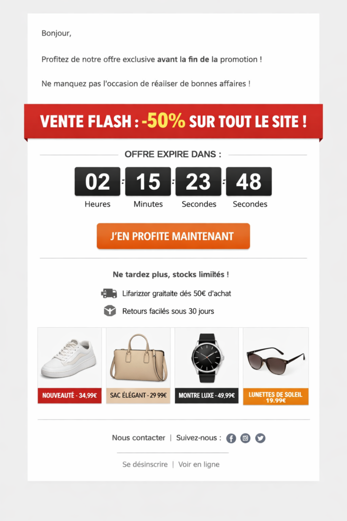 Exemple offre promotionnelle